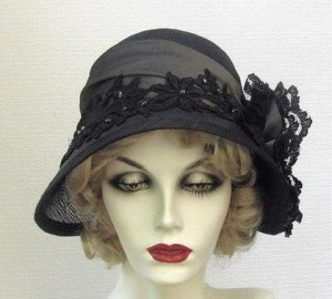 elegant black vintage hats for women