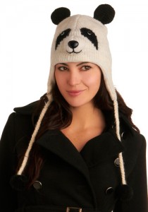 plus size panda winter hats